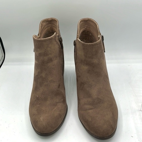 Style & Co. Masrinaa Double Zip Booties Women’s 8M Faux Suede taupe brown - Picture 10 of 10